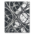 Monochrome Abstract Web Network Rug