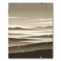 Minimalist Earth Tone Abstract Landscape Rug