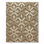 Tuscan Tan Geometric Floral Medallion Rug