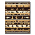 Earthy Neutral Southwestern Arrow Geometric Striped Rug