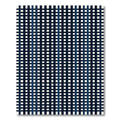 Navy Blue White Grid Stripe Rug