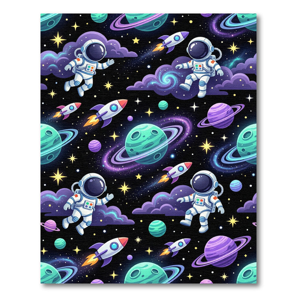 Cosmic Astronaut Galaxy Celestial Space Rug