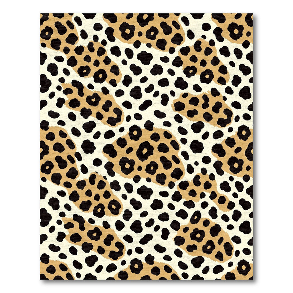 Neutral Caramel Leopard Animal Spot Rug