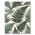 Deep Green Fern Forest Foliage Rug