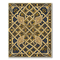 Intricate Gold Foliate Interlace Rug