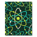 Sci Fi Green Electron Swirls Rug