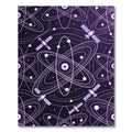 Purple Atom Satellite Cosmos Rug