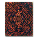 Ornate Fire Orange Floral Intricate Rug