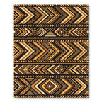 Geometric Earth Tone Tribal Chevron Art Rug