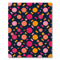 Vibrant Geometric Circles and Rectangles Rug