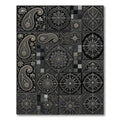 Intricate Paisley Floral Medallion Collage Rug