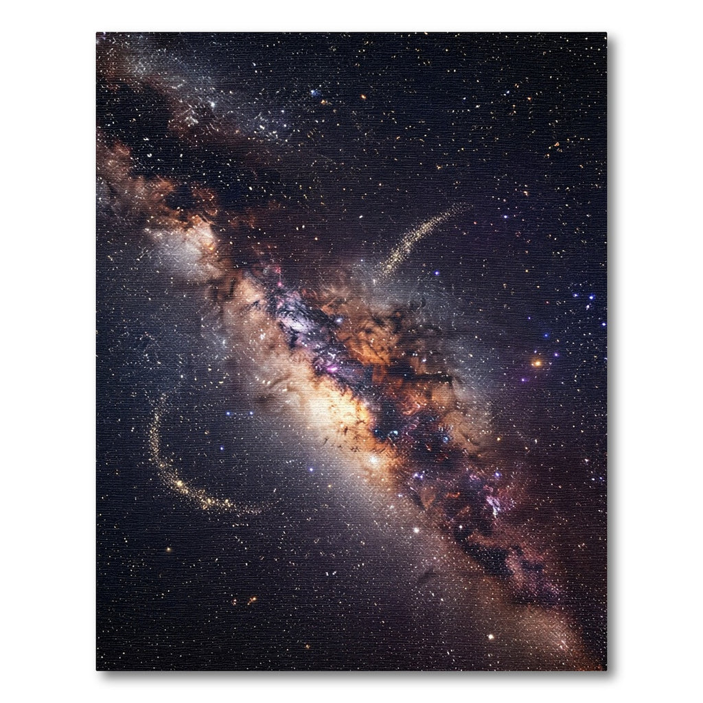 Cosmic Interstellar Glowing Nebula Galaxy Rug