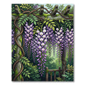 Ethereal Purple Wisteria Hanging Garden Rug