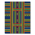 Vibrant Multi-Color Geometric Striped Accent Rug
