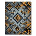 Amber Nocturnal Beast Geometric Diamond Art Rug