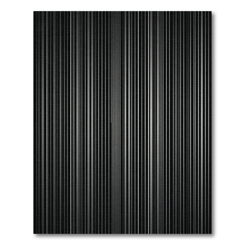 Monochromatic Vertical Stripe Grid Rug
