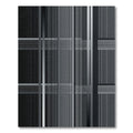 Minimalist Monochrome Linear Plaid Rug