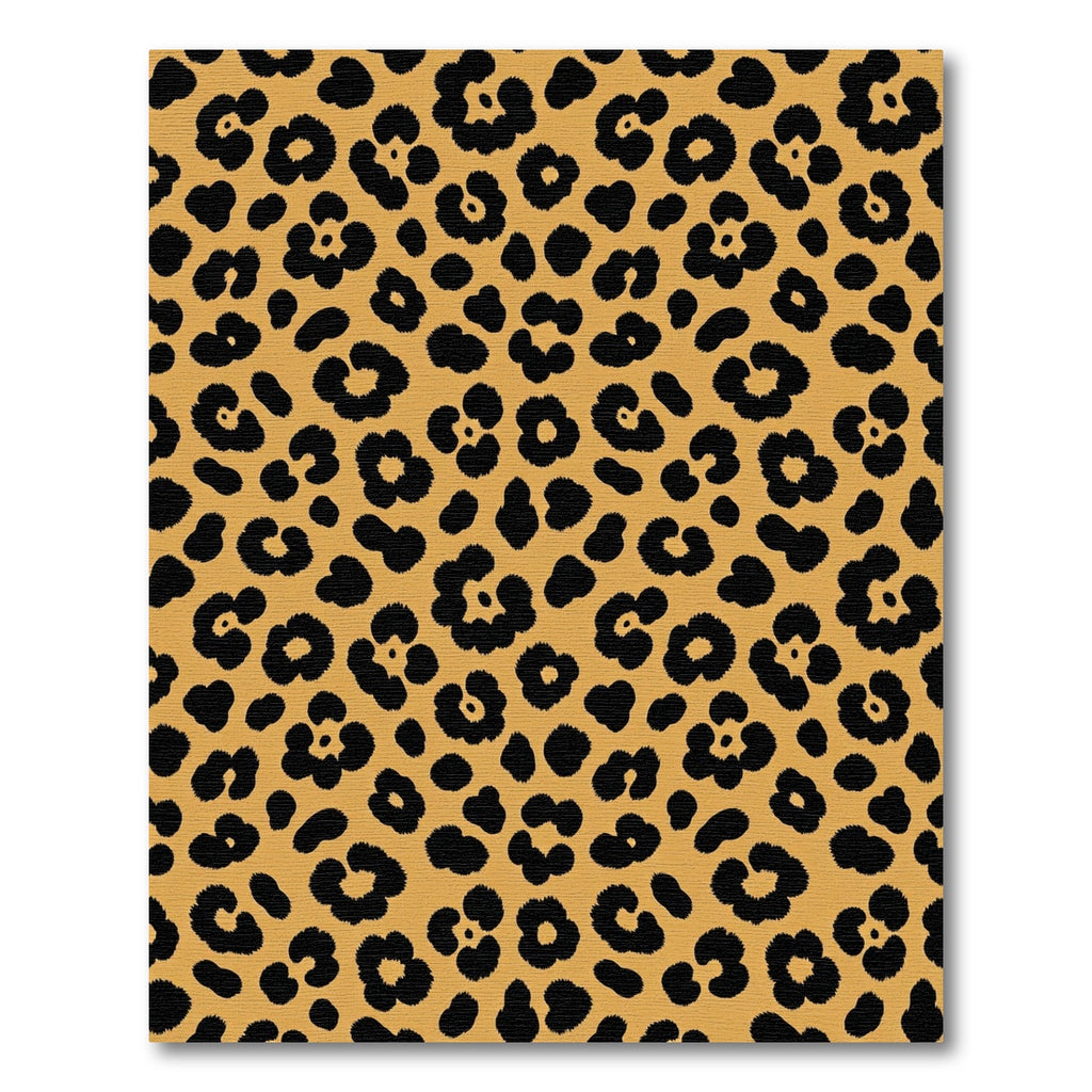 Classic Golden Ochre Leopard Spoted Rug