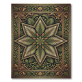 Elegant Botanical Star Fern Tapestry Rug