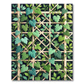 Lush Green Ivy Lattice Trellis Rug