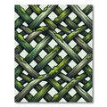 Mossy Forest Woven Branch Lattice Rug