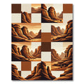 Desert Canyon Geometric Landscape Rug
