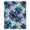 Watercolor Splatter Abstract Ocean Rug