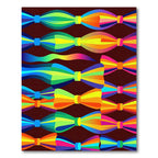 Colorful Rainbow Bow Tie Pattern Rug