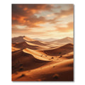 Golden Amber Desert Dune Landscape Rug
