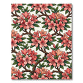 Coral Pink Blossom Branches Rug