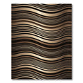 Pristine Gold Wavy Bar Rug