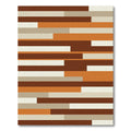 Mid Century Modern Horizontal Blocks Rug