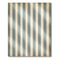 Classic Blue Cream Vertical Pinstripe Rug