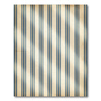 Classic Blue Cream Vertical Pinstripe Rug