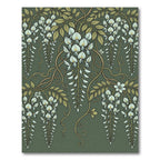 Cascading White Wisteria Vine Rug