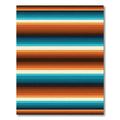 Retro Earthy Tone Horizontal Stripes Rug