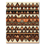 Earthy Geometric Aztec Terracotta Chevron Rug