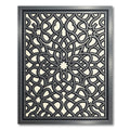 Elegant Gray Interlocking Knot Medallion Rug