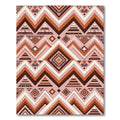Geometric Navajo Pink Brown Zigzag Rug