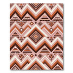 Geometric Navajo Pink Brown Zigzag Rug