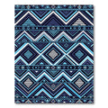 Geometric Indigo Chevron Diamond Area Cover Rug