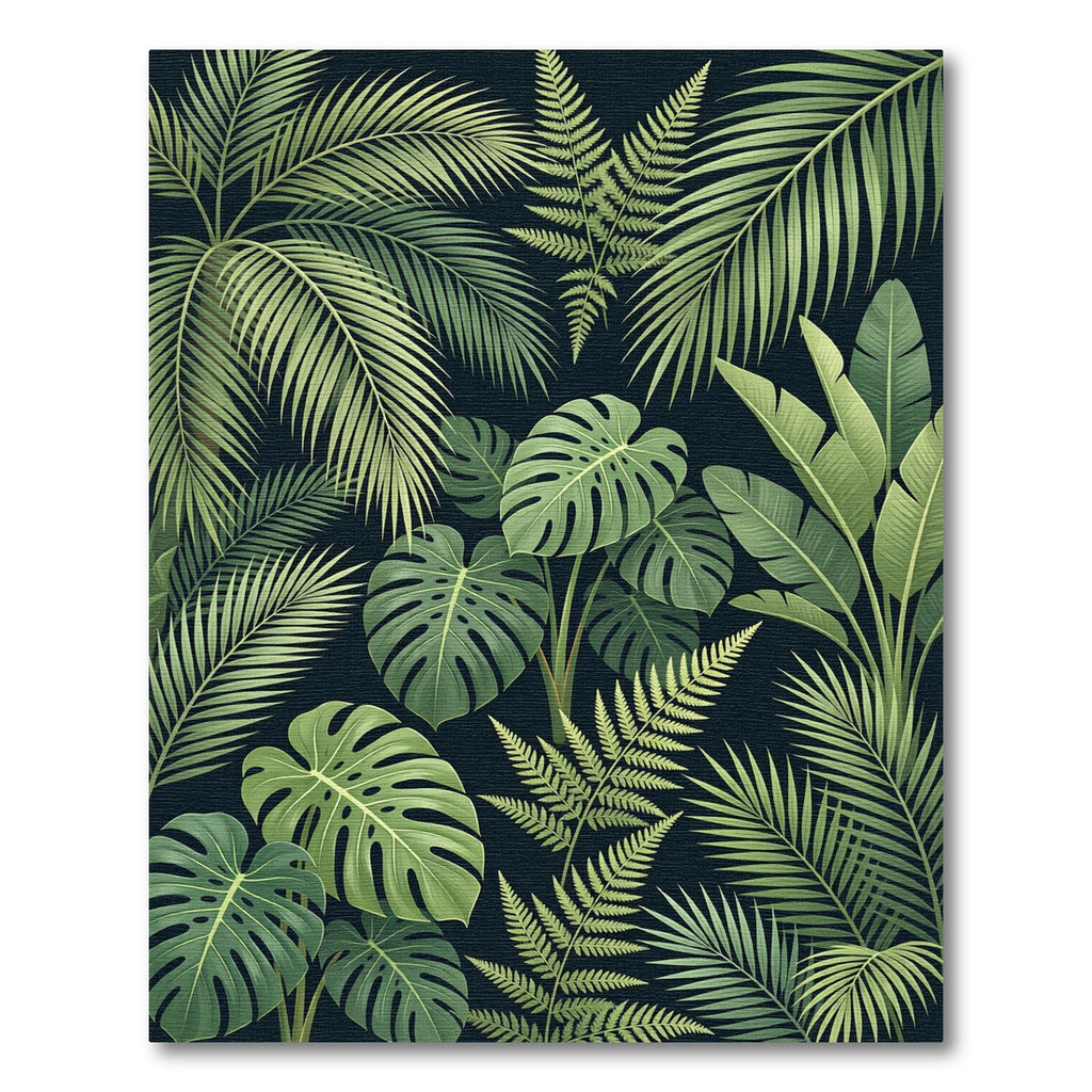 Evergreen Jungle Leaf Canopy Rug