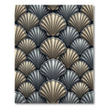 Glamorous Shell Texture Neutral Arrangement Rug