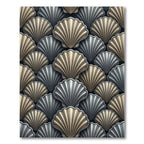 Glamorous Shell Texture Neutral Arrangement Rug