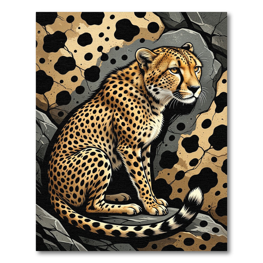 Golden Cheetah Spotted Wildlife Rug