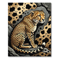 Golden Cheetah Spotted Wildlife Rug
