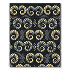 Golden Gray Spiral Ram Horn Rug