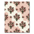 Pink White Gentle Blossom Bouquet Rug
