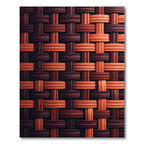 Woven Chestnut and Terracotta Texture Rug