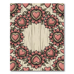 Rosy Heart Floral Medallions Rug